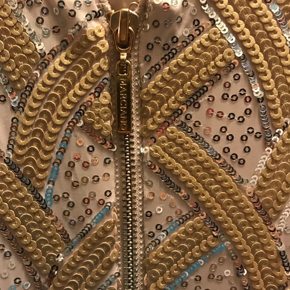 Guess by Marciano Gold Wagner dress